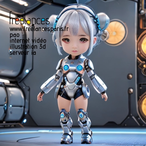 Pao mise en page internet vidéo illustration 3d serveur IA générative AI freelance paris studio de création magazines QUG5UVM0